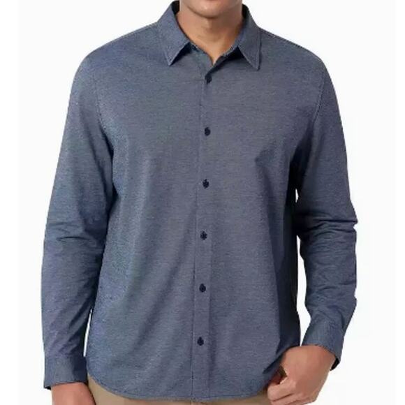 Dkny Other - DKNY Button Up Long Sleeve Cotton Stretch Sport Shirt - Blue - Size Large